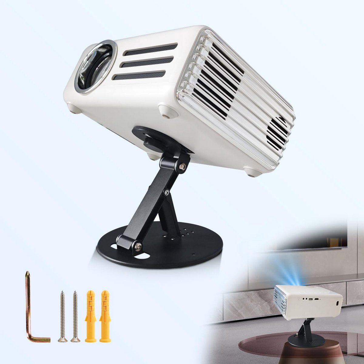 Omgoods - Multifunctionele Projector Beugel met 180° Rotatie