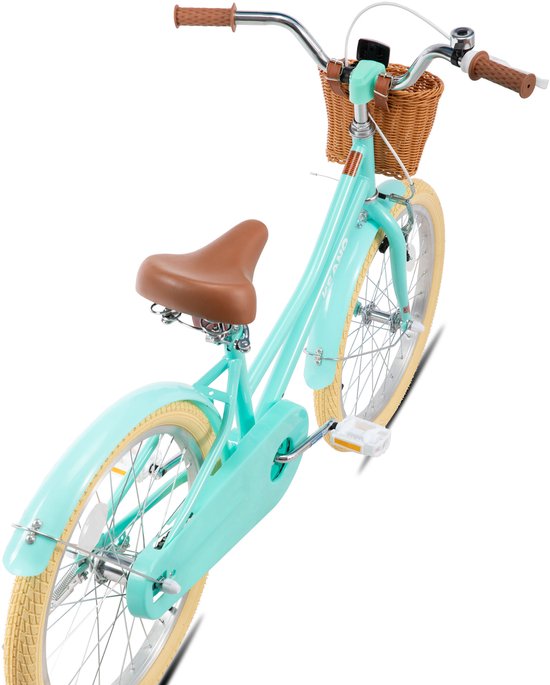 KEANO 20 Inch Kinderfiets voor Meisjes, 7-10 Jaar, met Standaard, Kinderfiets Groen — afbeelding 5
