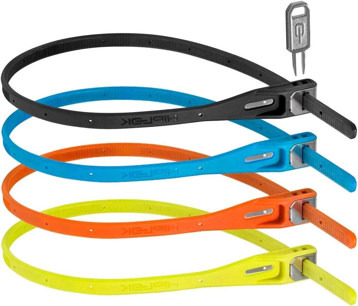 Veiligheidsband Set - Multifunctionele band - Fietsbeveiliging - Versterkte stalen kern - 40 cm omtrek - Multicolor