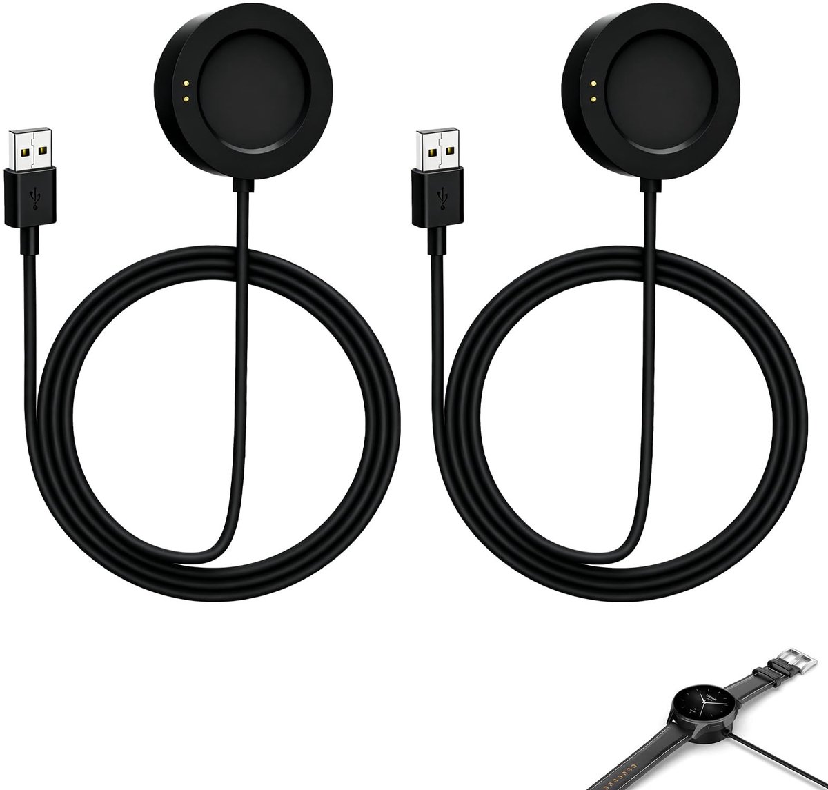 Omgoods - 2-Pack Oplaadkabel voor Xiaomi Smartwatches