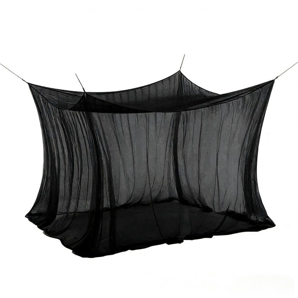 Binnen-/buitenklamboe - 300 x 300 x 258 cm - Geschikt voor zowel binnen- als buitengebruik - Perfect voor tenten en campers-Zwart