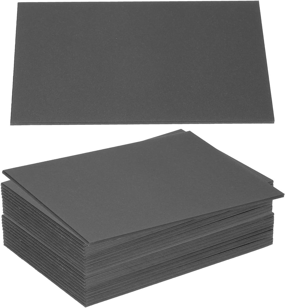 12,5 x 10 x 0,1 inch spaanplaatvellen, 20 stuks stevige boekenplankmappen voor boekbinding, zwart en duurzaam materiaal