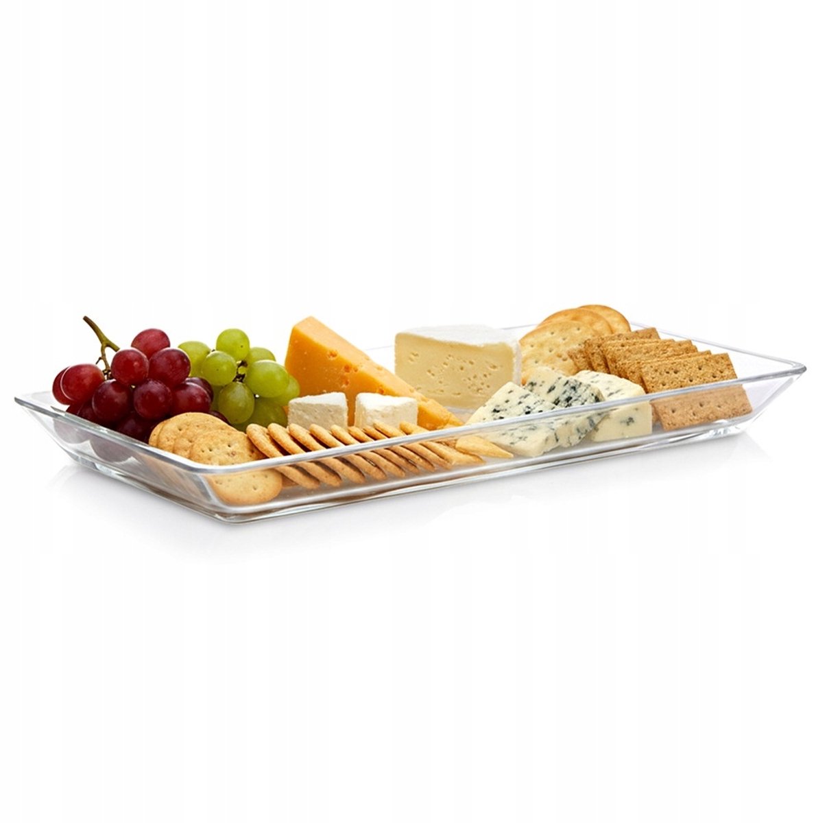 Glazen serveerschaal rechthoekig 30x14cm - Elegant en veelzijdig