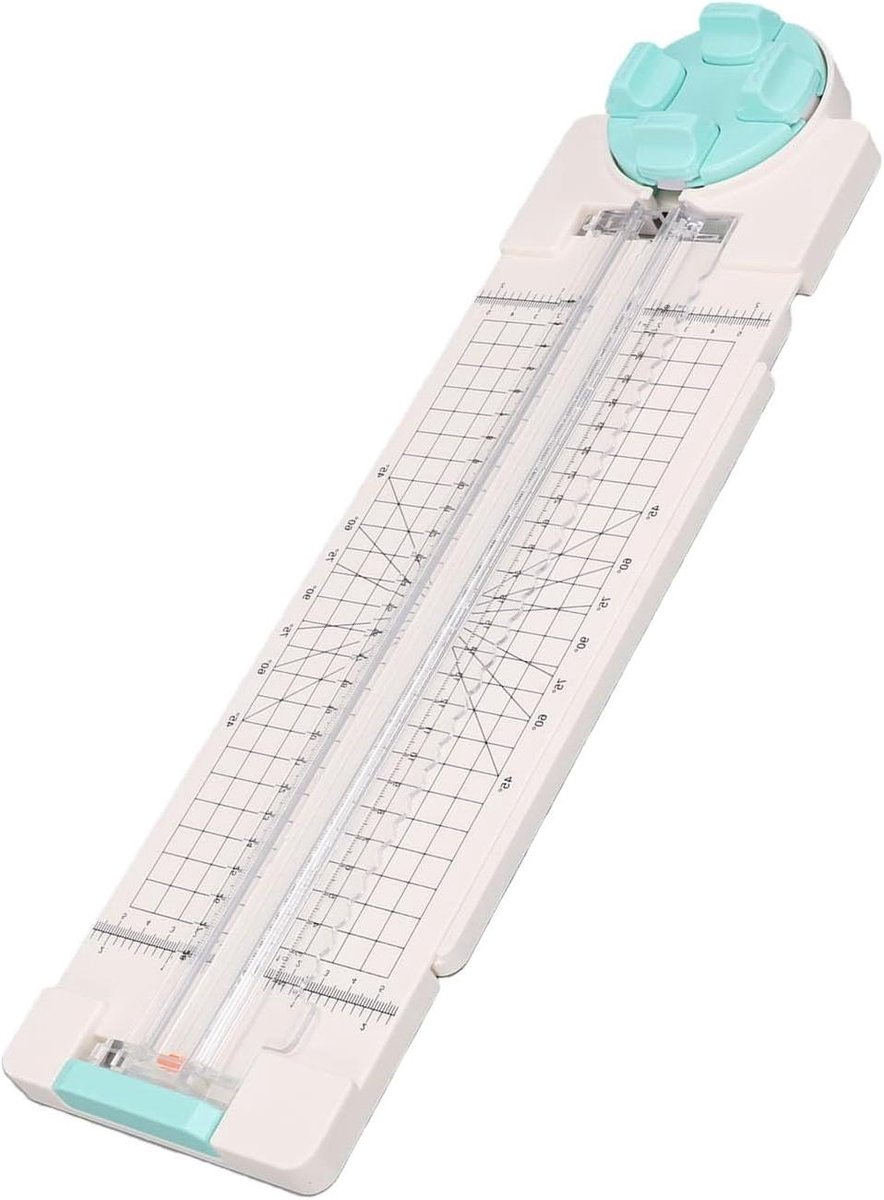 Papiersnijder - Papier trimmer - Scrapbooking projecten - Vier snijstijlen - 45 x 13 x 5 cm - Wit