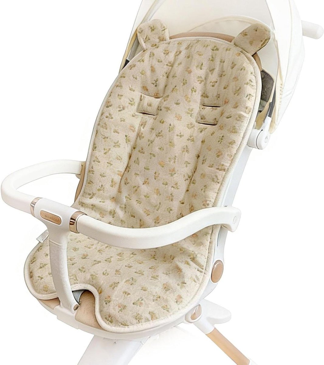 Kinderwagen Zitkussen - Baby Inlegger - Comfortabel Reizen - Ademend All-Season - 72x37x10cm - Veelkleurig
