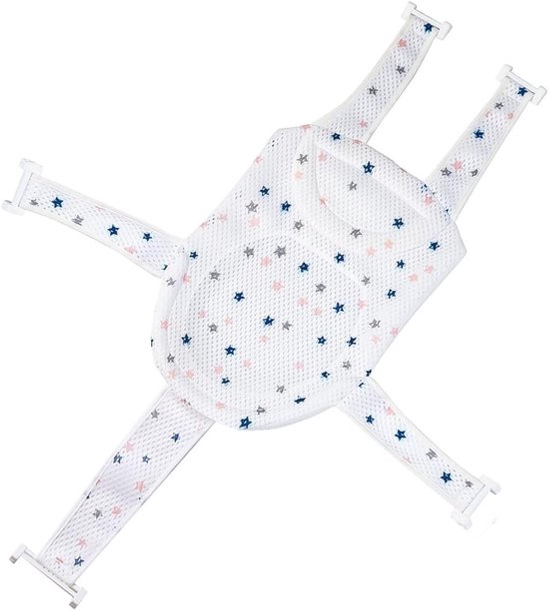 Badkuipstoel Verstelbaar - Opvouwbaar - Antislip Badnet - Badaccessoires - Veilig voor Baby's - Europese Stijl - Badzitje