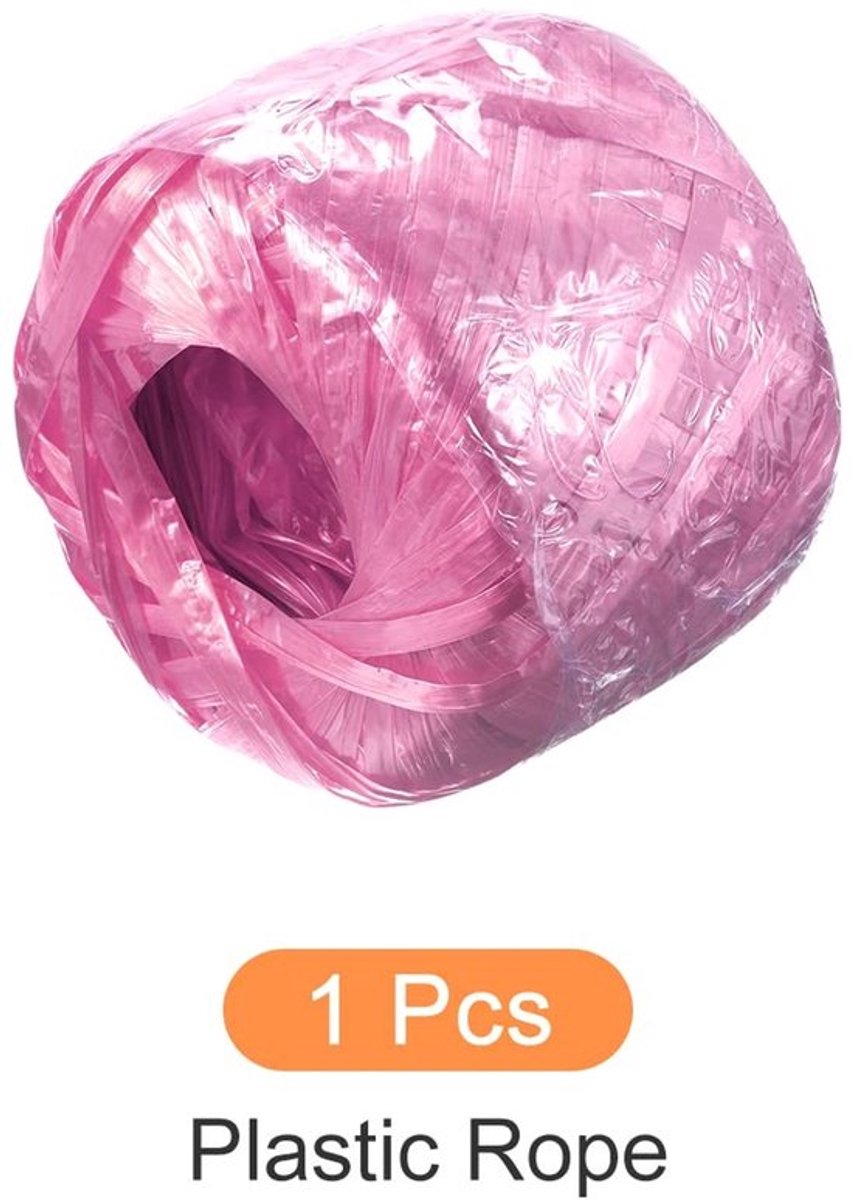 Touw 100m - Polyester/Nylon - DIY - Boek Gebundelde Verpakking - Lichtgewicht - Roze - Koord