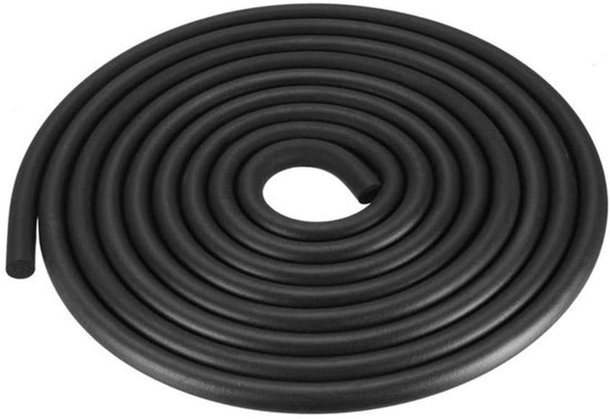 Weerstrip 9 mm diameter - Afdichtstrip - Geluidsisolatie - Waterdichte afdichting - Schuimrubber - 3 meter lengte