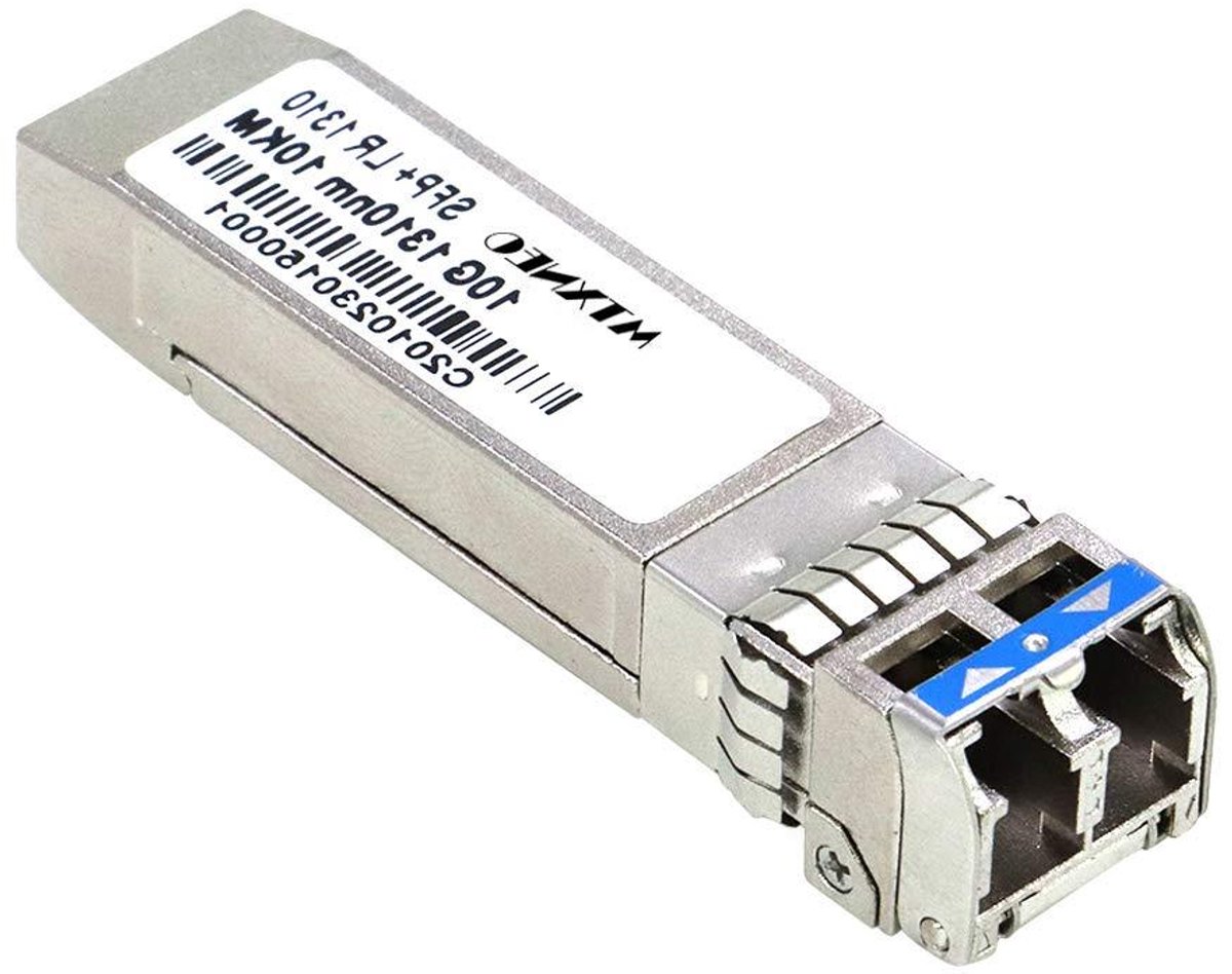 SFP+ Transceiver Module - Glasvezel Module - Netwerk Uitbreiding - 10 km Bereik - LC Duplex - Zilver