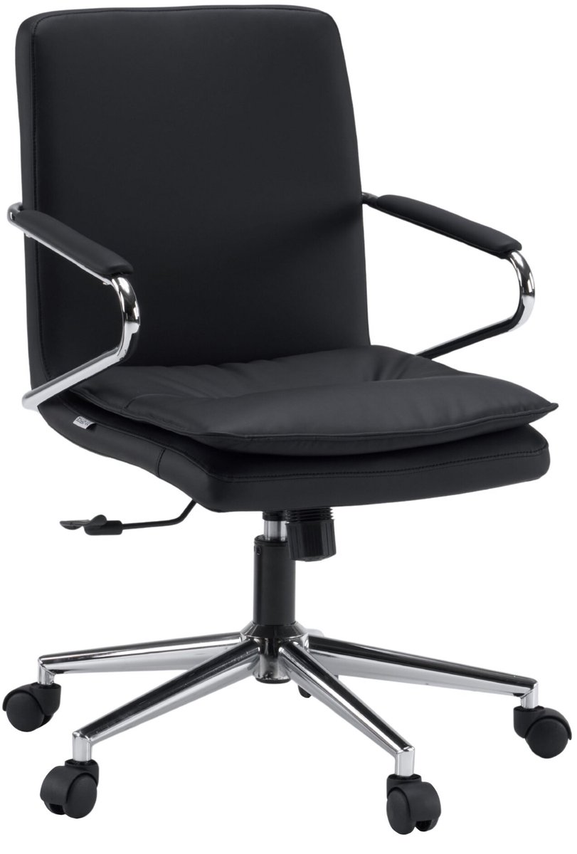 Bureaustoel / draaistoel Rovento, kunstleer, zwart, hjh OFFICE