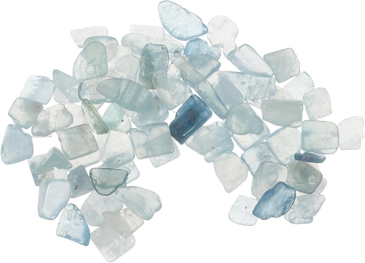 Aquarium Grind - Decoratieve Steentjes - Vaas Decoratie - Natuurlijke Kristalstenen - 100 Gram - Blauw