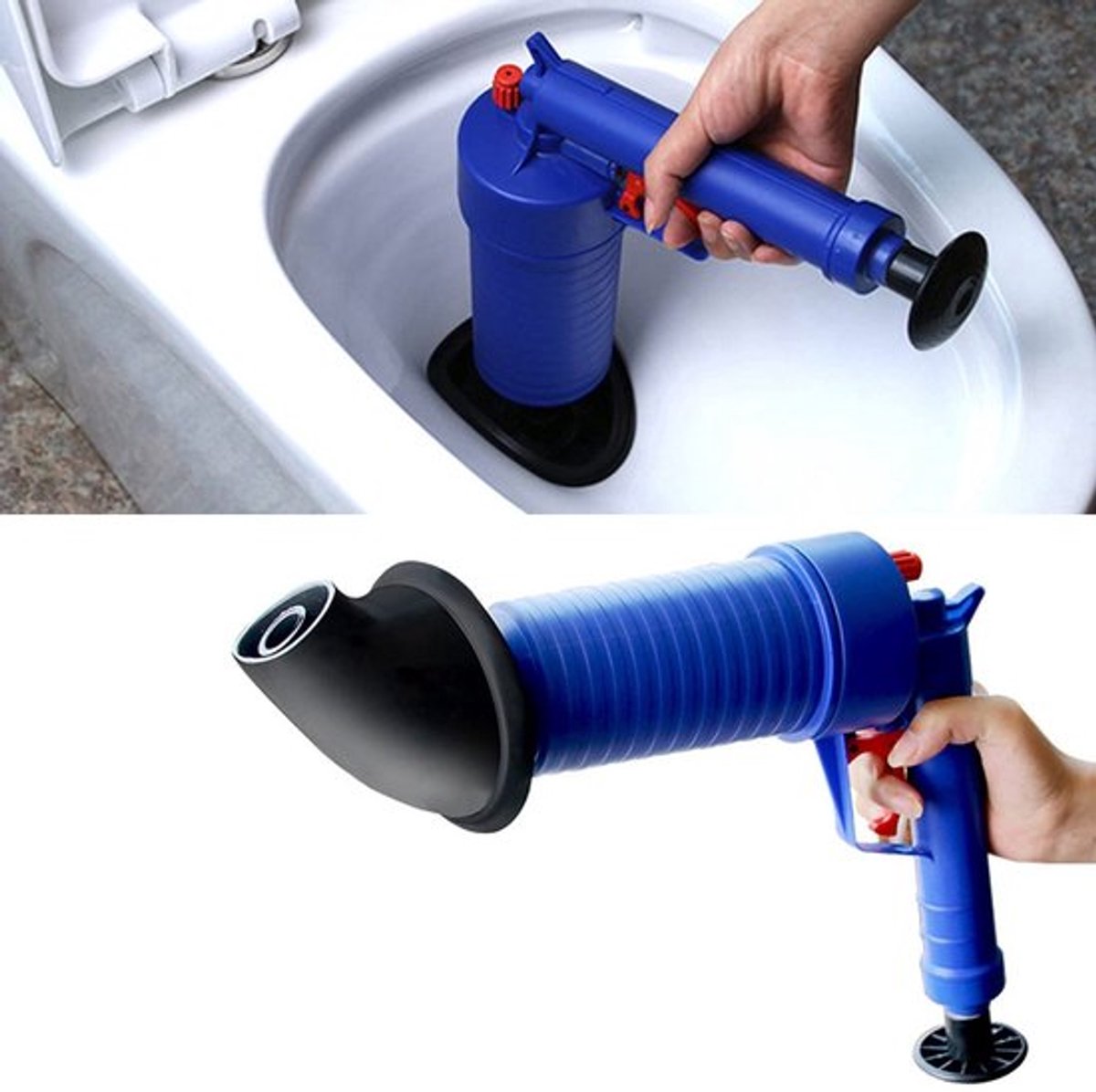 Afvoerblaster Hogedruk - Ontstopper Afvoer - Plopper - Handmatige Pompreiniger - Gootsteenontstopper - ABS/PVC Materiaal