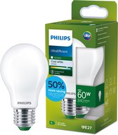 Philips Ultra Efficient LED lamp Mat - 60 W - E27 - Koelwit licht