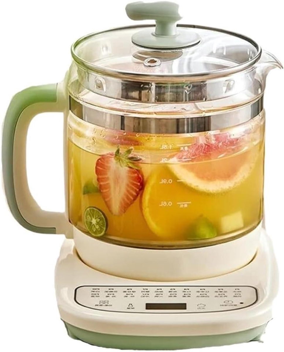 Glazen Waterkoker - Theepot Elektrisch - Snel Drankjes Maken - Volautomatisch Temperatuur - 1.0 Liter - Transparant
