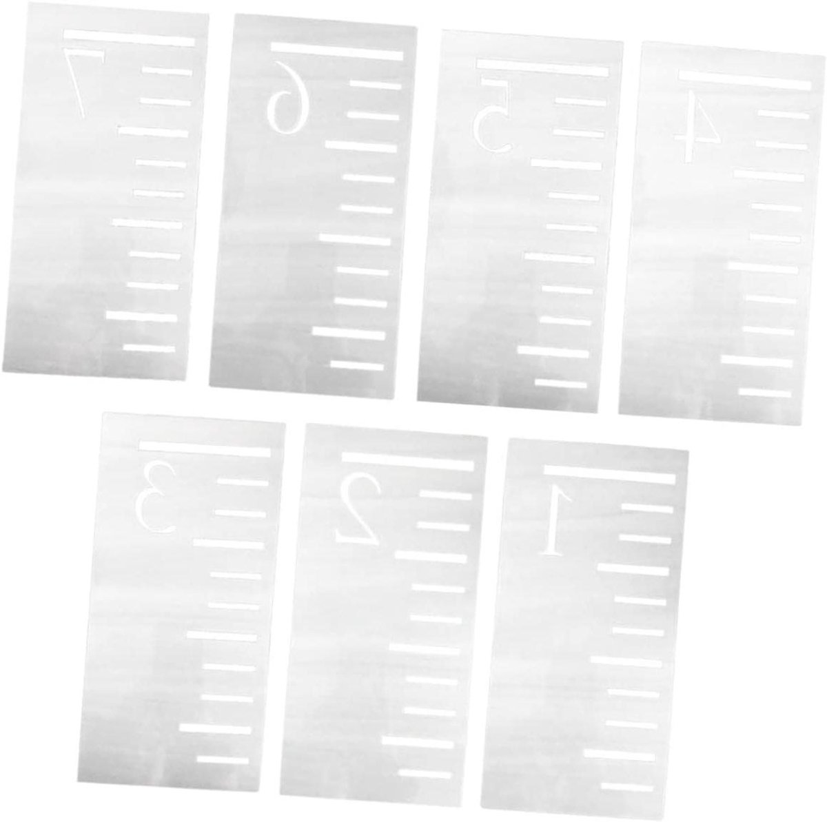 Hoogtemeter Sjabloon Liniaal - Groeimeter Stencil - Kinderen Meten - Herbruikbaar Plastic - 30.5x15.2cm - Zoals Getoond