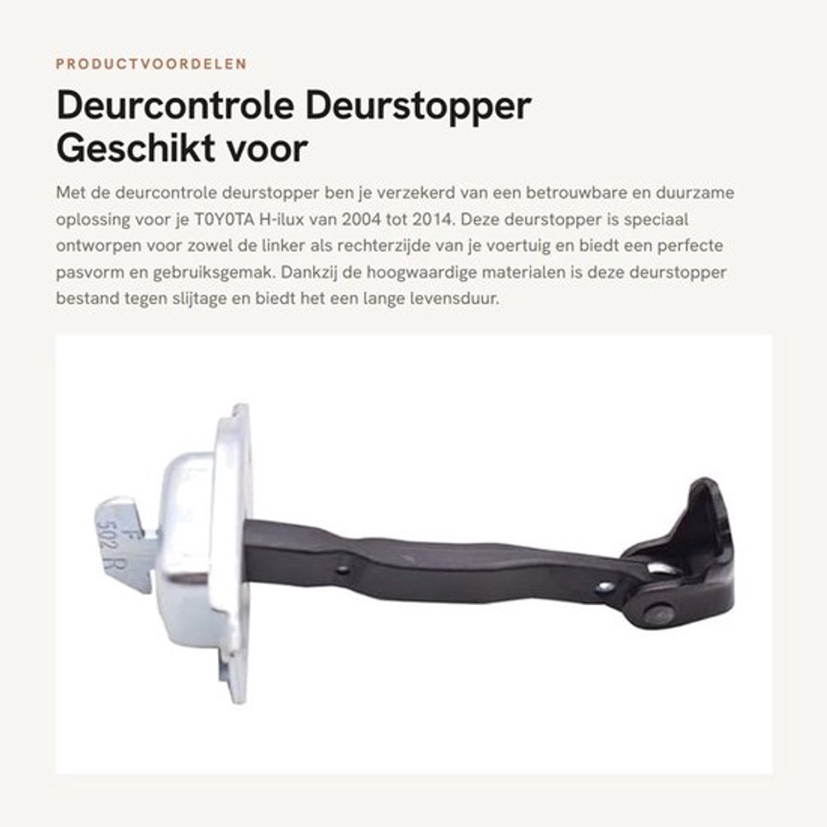 Deurstopper Zwart/Zilver - Deurbuffer - Deurvastzetter - Deurstopper Voor Binnen - Deurstopper Voor Buiten - Eenvoudig Te Installeren - Deurcheck