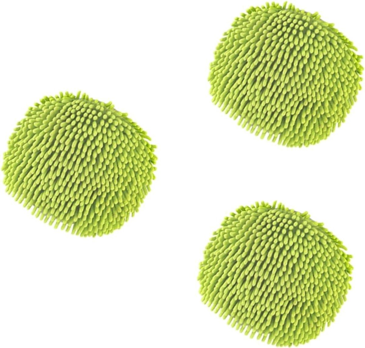 Autoreinigingsborstel Set - Wasborstel Auto - Auto Wassen - Chenille Materiaal - 3 stuks - Groen