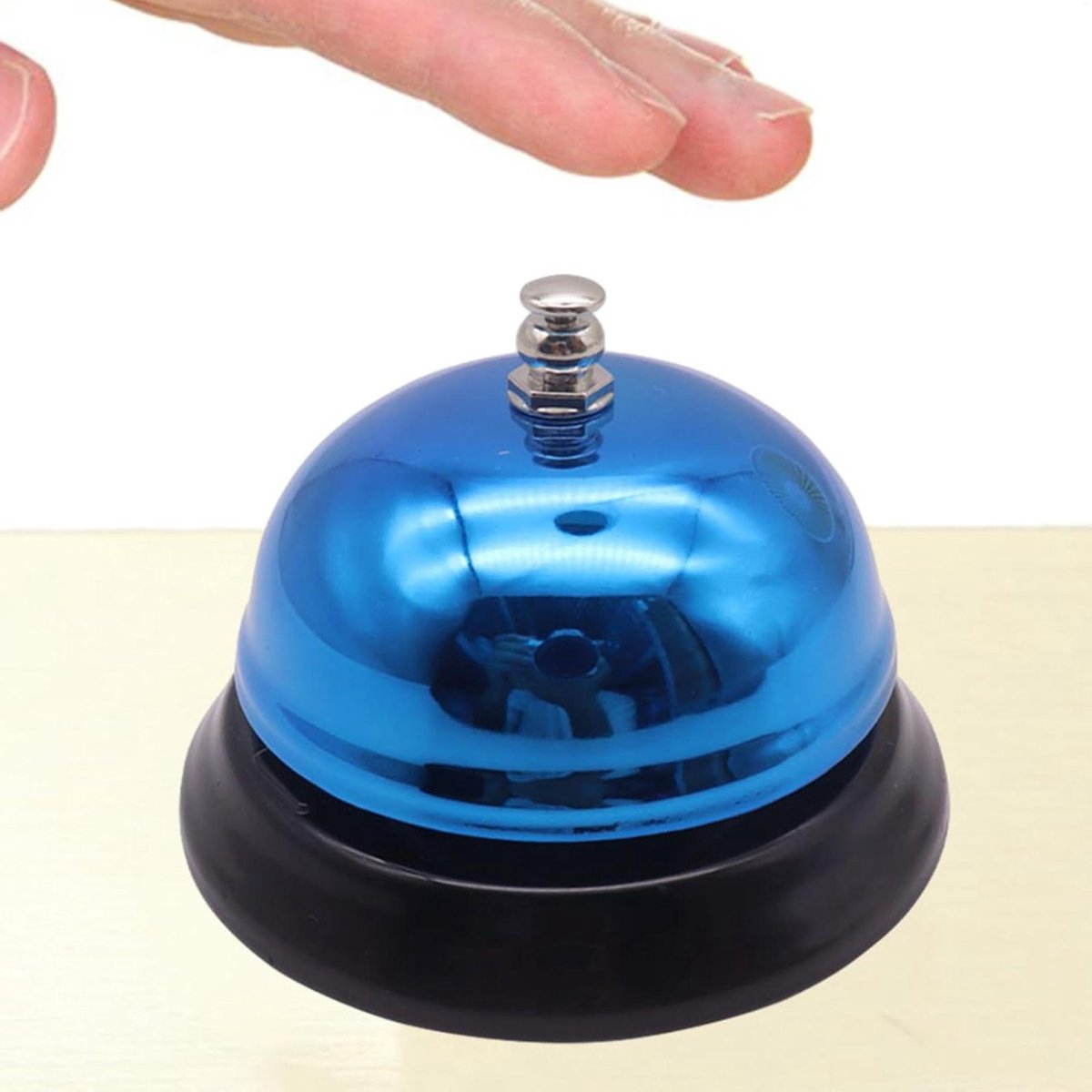 Servicebel - Tafelservicebel Baliebel - Service Oproepen - Volledig Metalen Structuur - 85 mm - Blauw