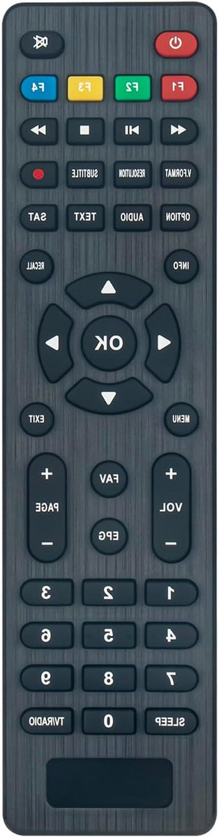 Vervangende afstandsbediening - Universele controller - Ontvanger bedienen - Knopbediening - 175 cm - Zwart