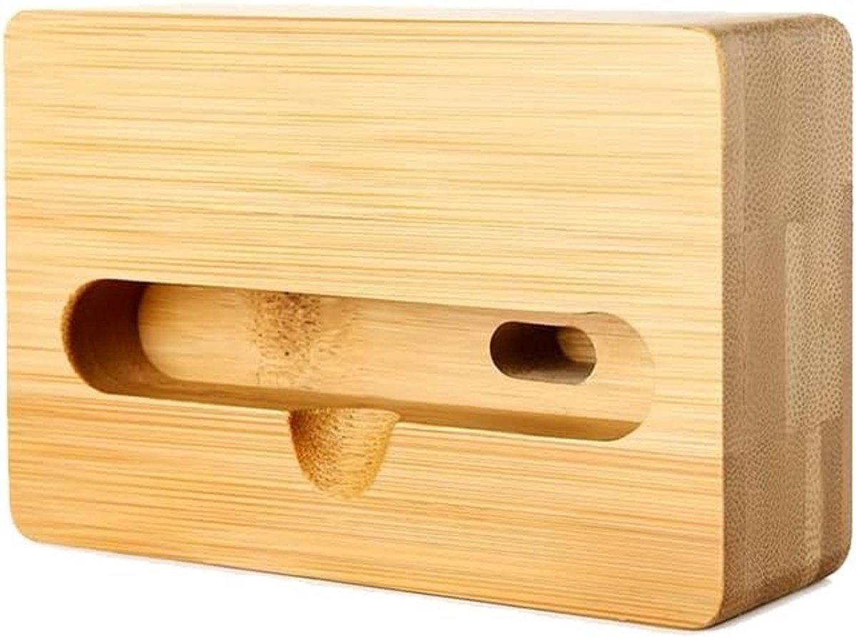 Natuurlijke Geluidsversterker van Massief Hout voor Mobiele Telefoon en Draadloze Audio Decoratie en Ondersteuning