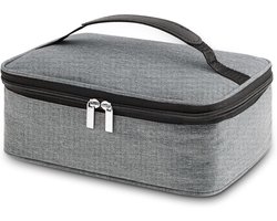 Isolerende Lunchtas 4L voor Mannen en Vrouwen, Draagbare Koeltas, Herbruikbare Lunchzak voor School, Kantoor en Picknick, Grijs
