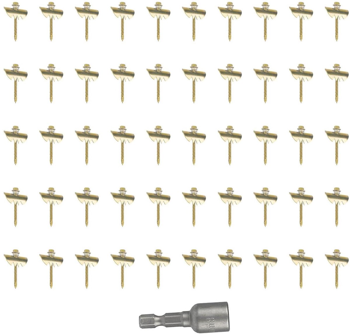 Hek Nagels - Hekwerk Spijkers - Hekwerk Bevestigen - Versterkte Tanden - 50 Stuks - Zilverkleurig