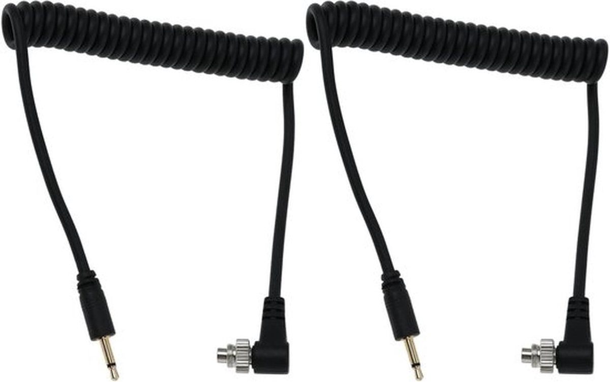 Flash Kabel 30-100 cm - 2.5mm Connector - PC Elleboog Connector - Stabiele Signaaloverdracht - Duurzaam - Eenvoudige Bediening - Flitskabel