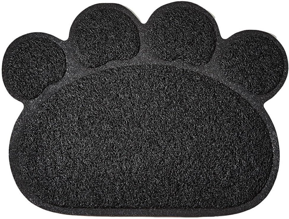 Kattenbakmat - Kattenbak Lade - Kattenbak Schoonhouden - Waterdichte Bodem - 40x30 cm - Zwart