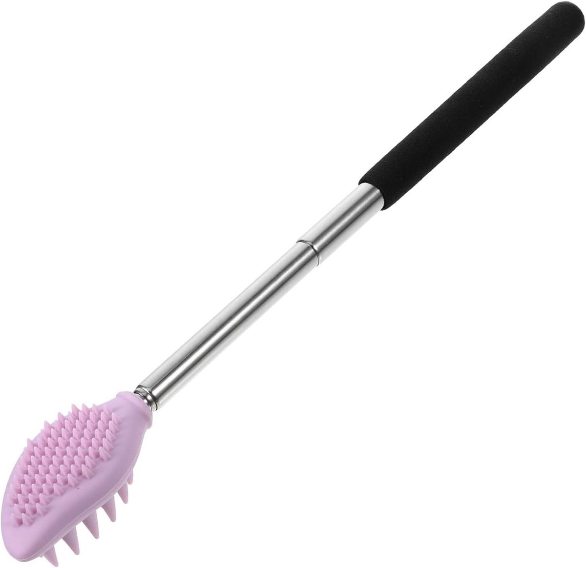 Draagbare Rugkrabber - Zelfmassage Tool - Jeuk Verlichten - Telescopisch Ontwerp - 20 cm - Paars