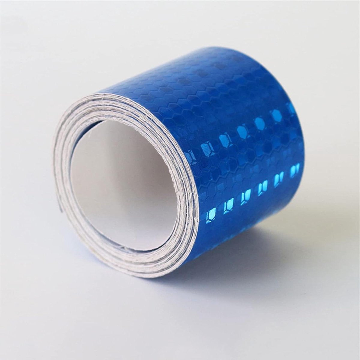Reflecterende Tape - Waarschuwingstape Gevaren - Verkeersveiligheid Verbeteren - Hoge Intensiteit Reflectie - 10 meter x 5 cm - Blauw