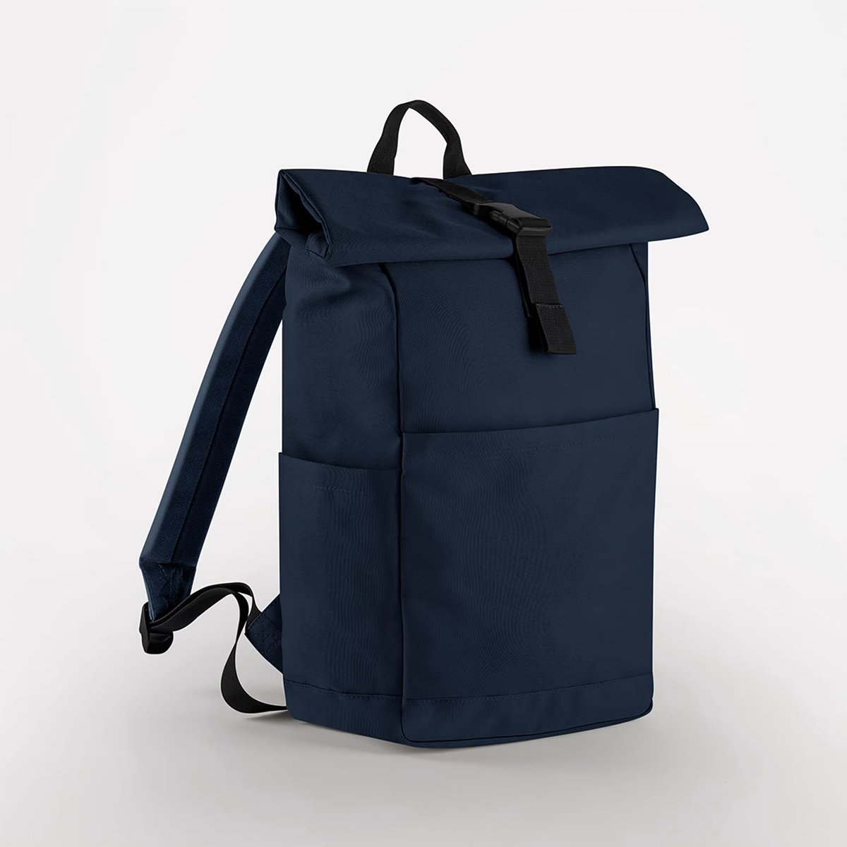 BagBase Premium Recycled Roll Top Backpack BG186 - Navy - 28 x 45 x 14 cm