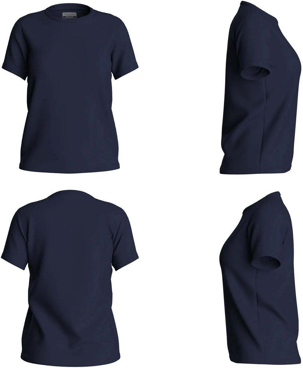 Dames-T-shirt Kappa Jenna Blauwe Marine