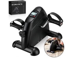 ICONOVA® Stoelfiets – Onder Bureau Fiets met LCD Display – Mini Hometrainer voor Benen & Armen – Compacte Pedal Trainer voor Thuisgebruik & Revalidatie