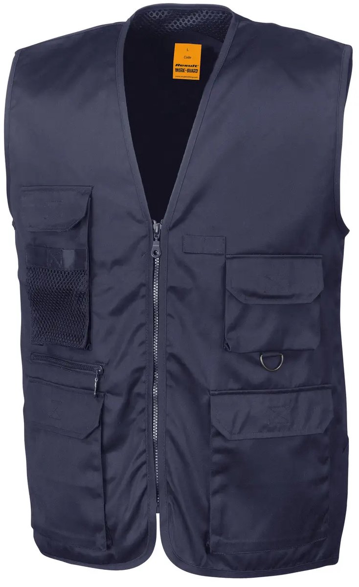 Multifunctionele multi-pocket cotton gilet Result