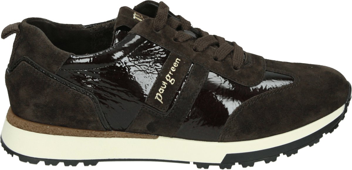Paul Green - 5392 - Lage sneakersDames sneakers - Kleur: Bruin - Maat: 39