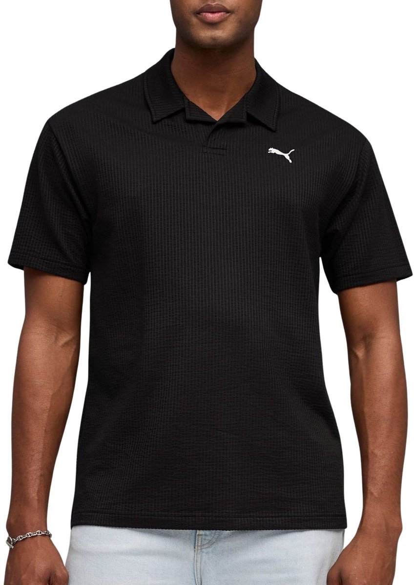 Puma ESS Elevated Polo Heren Zwart