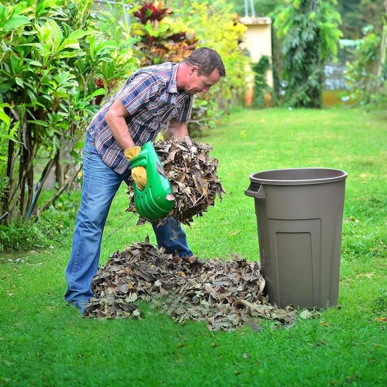 Bladgrijper Set - Bladverzamelaar Tuin - Tuin Opruimen - Rugvriendelijk Ontwerp - 272 Liter Zak - Groen — afbeelding 3