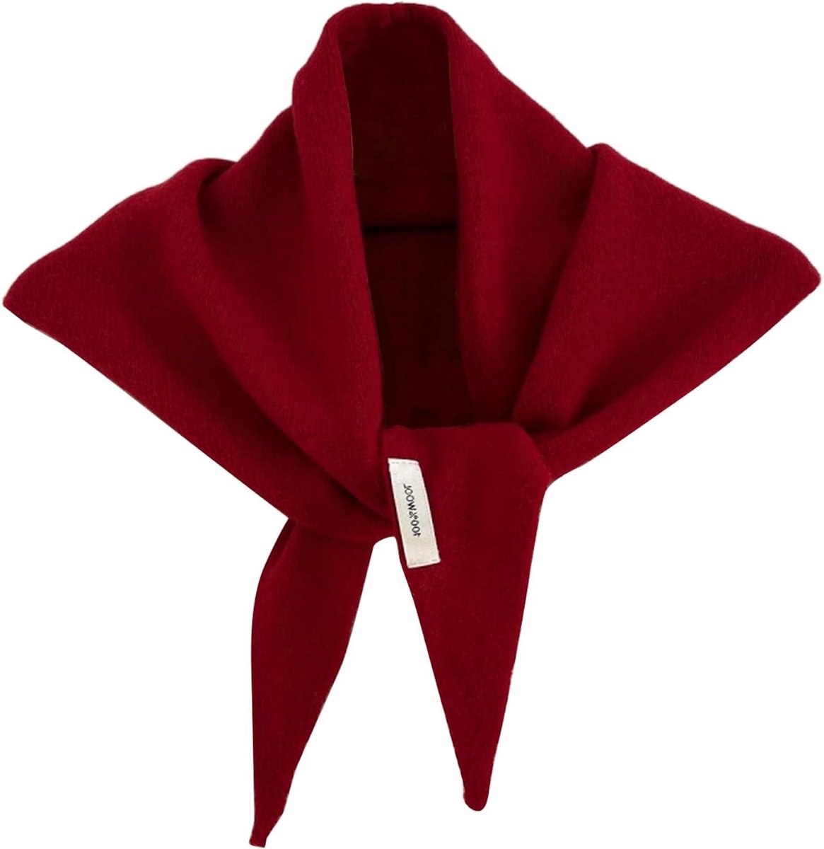 Driehoekige Sjaal - Gebreide Sjaal - Stijlvol Dragen - Zachte Wolmix - 110 x 37 cm - Rood