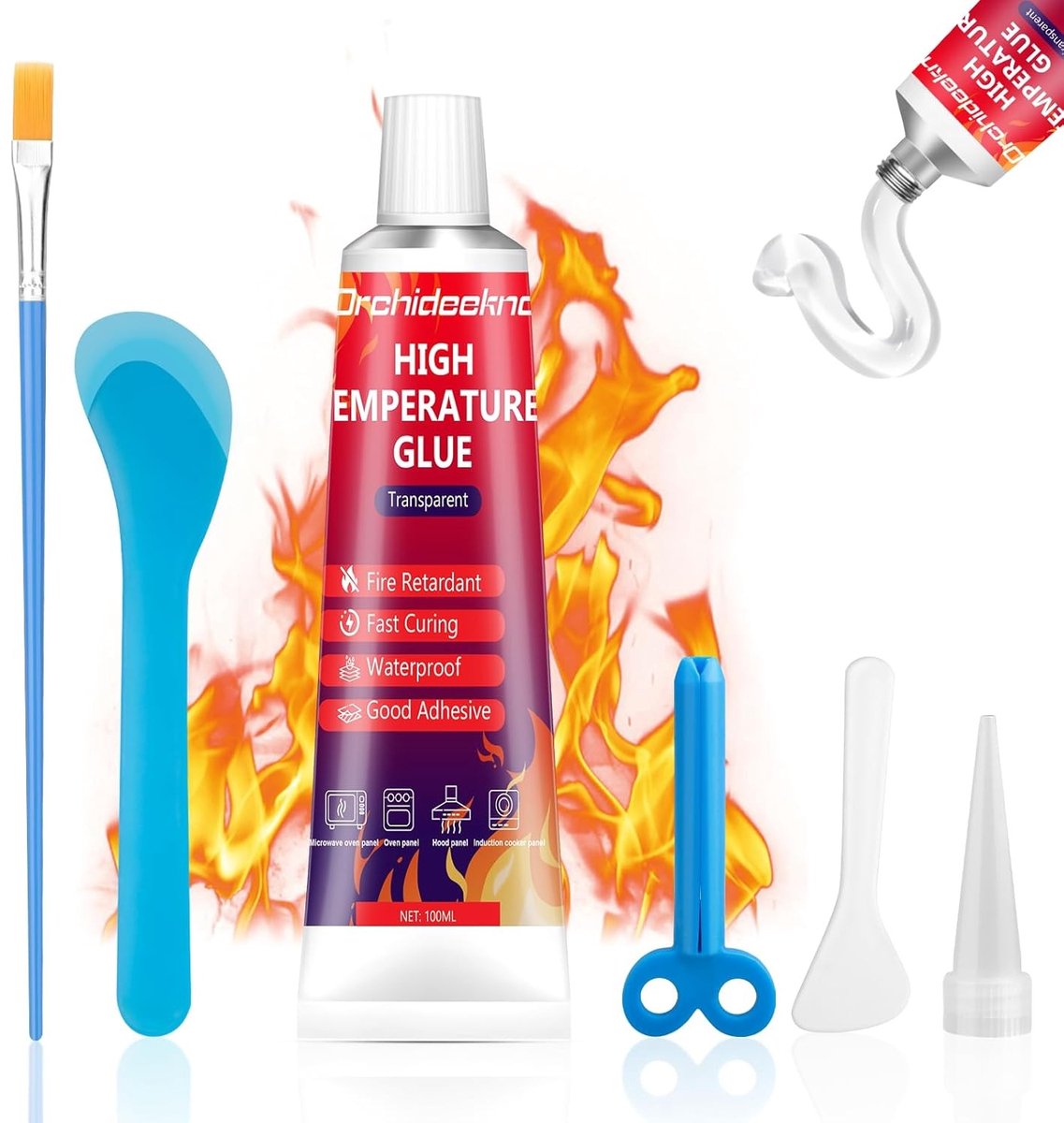 Hittebestendige Lijm 100 ml voor Magnetron, Oven en Inductiekookplaat - Perfect voor Keuken en Auto