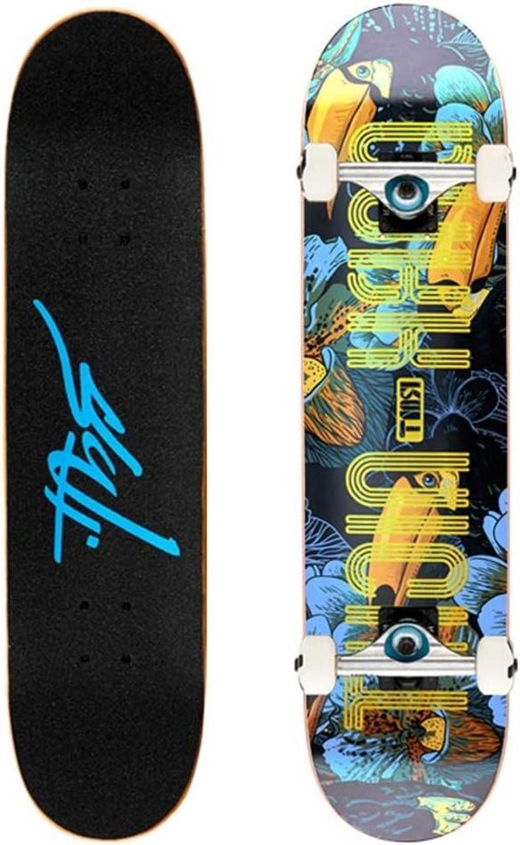 Compleet Skateboard Cruiser Board Straat Rijden 7-laags Esdoorn Dek 31.5×7.8 Inch Toucan