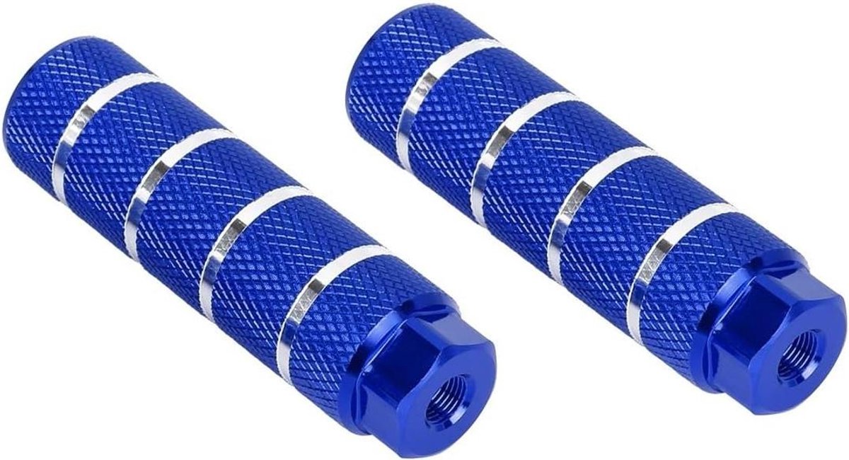 Fietsvoetsteunen Set - Aluminium Steunen - Extra Grip - Ruitvormig Ontwerp - Set van 2 - Blauw