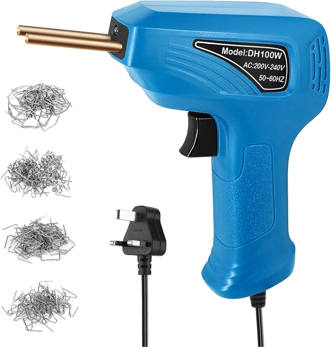 Kunststof lasapparaat - Hete nietmachine - Kunststof repareren - Ergonomische handgreep - 50W - Blauw