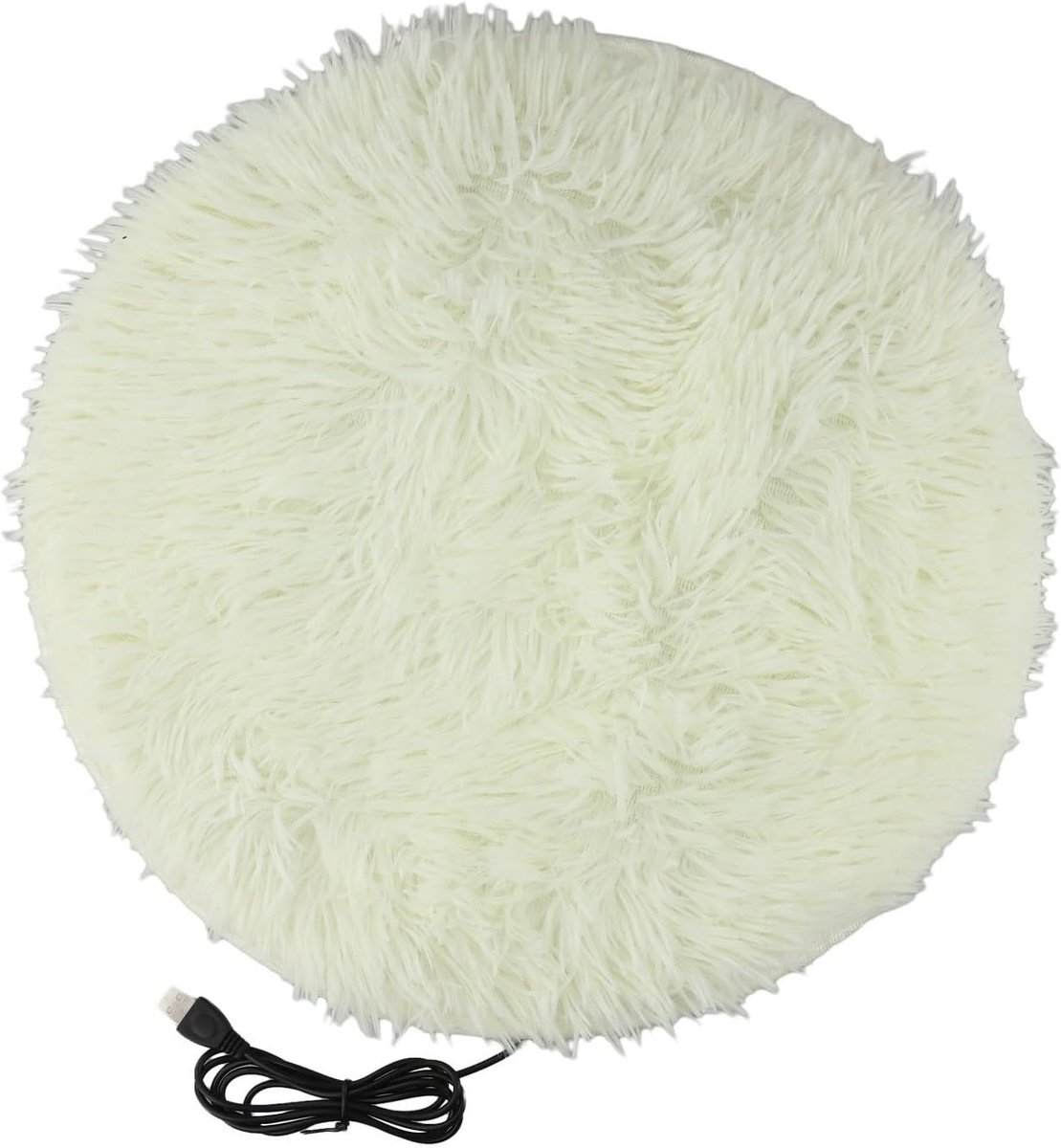Elektrische Deken Huisdier - Verwarmde Pluche - Comfortabel Slapen - Constante 28C Warmte - N.v.t. - Wit