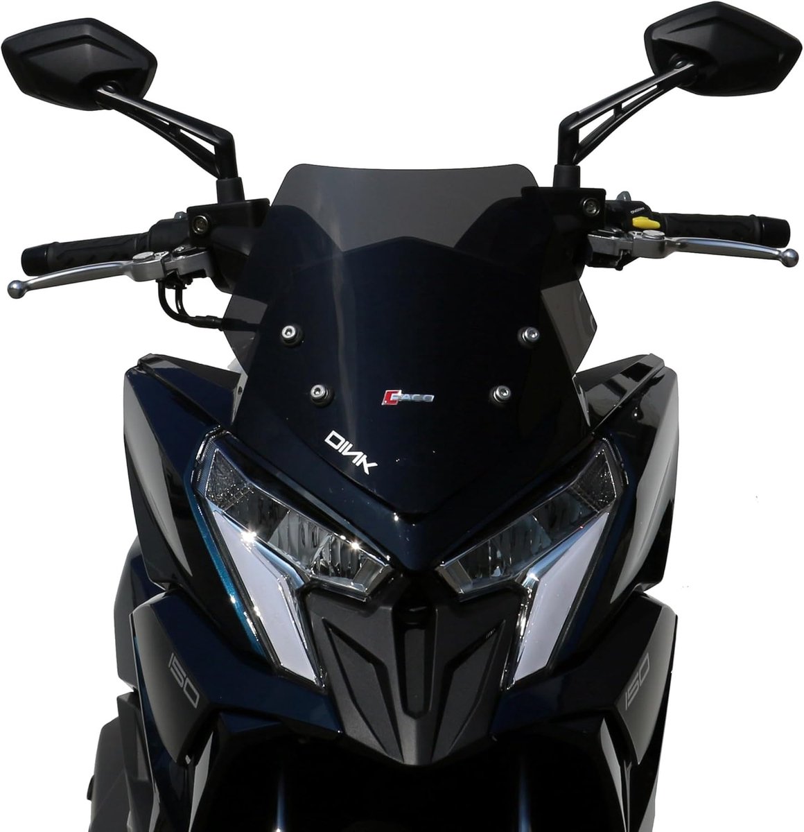 Scooter Windscherm - Voorruit Deflector - Bescherming Tegen Wind - Specifieke Pasvorm - 360x360 cm - Donker Smoke