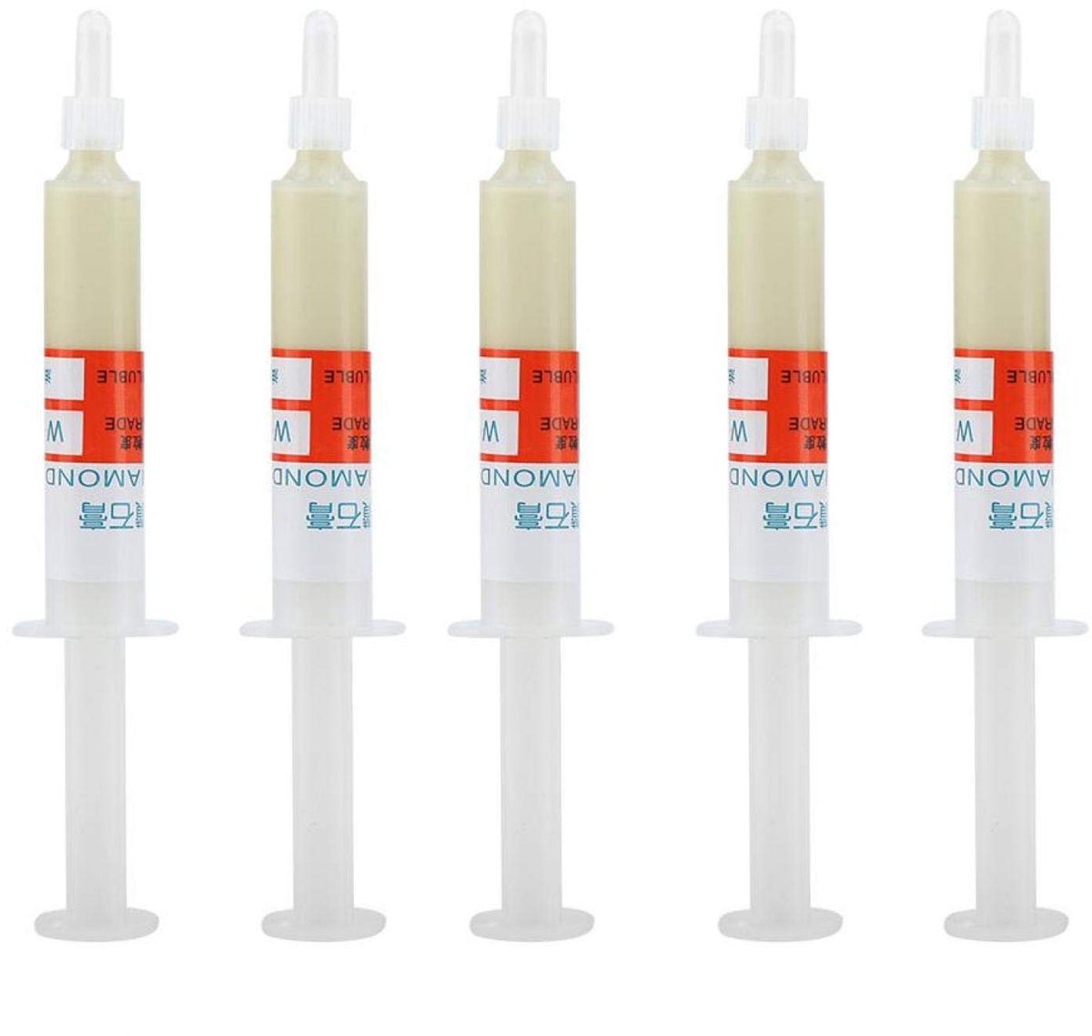 Dailygoods- Polijstpasta Set van 5 - Diamond Slijpen - Grit W0.5-W40 - 320~10000 - Polijstmiddel - Voor professioneel gebruik - Slijpcompound