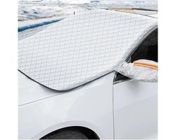 Auto Voorruit Sneeuwhoes - Winter Schild - Bescherming Tegen Vorst - Met Magneten - Universeel Formaat - Zilverkleurig