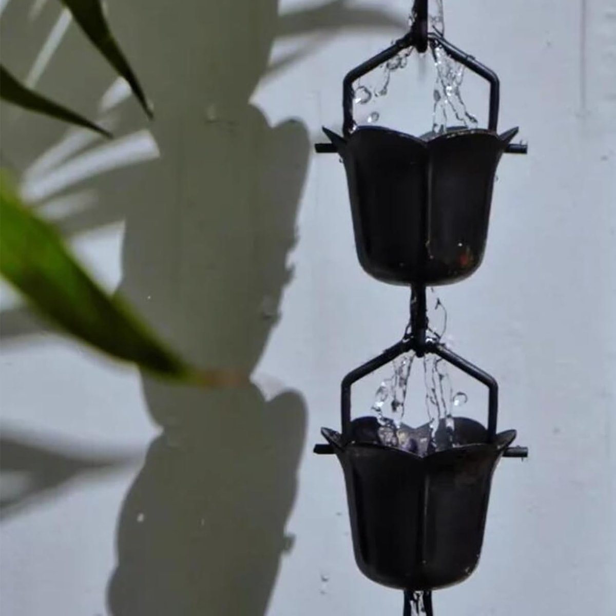 Regenkettingen - Waterafvoer ketting - Decoratieve watergeleiding - Mooi watervaleffect - 1.5 meter - Metaal