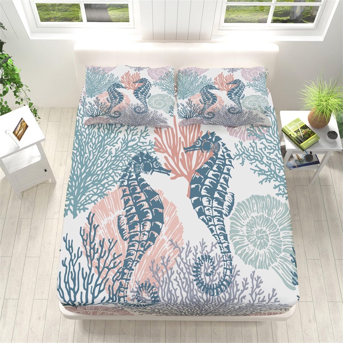 Hoeslaken Set - Beddengoed - Slaapkamer Decoratie - 3D Print - 180x200 cm - Multicolor