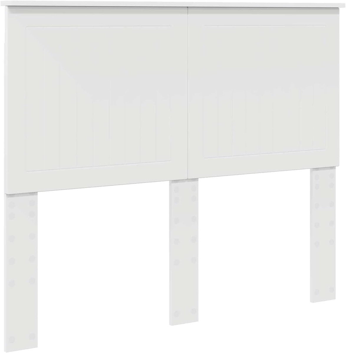 Hoofdbord Hout - Slaapkamer Accessoire - Bed Opknappen - Stijlvolle Stevige Constructie - 138 cm Breed - Wit