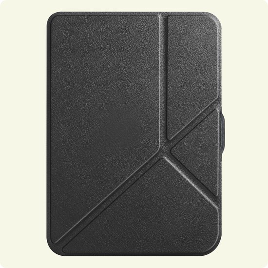 Hoes Geschikt voor Kobo Nia - E-reader Bescherm Hoesje Case Sleep Cover Trifold - Hoes Geschikt voor Kobo Nia Hoesje - Zwart — afbeelding 5